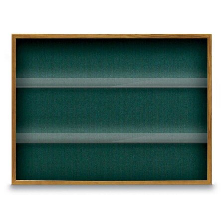 Outdoor Enclosed Combo Board,48x36,Wht Frame/Wht Porc & Medium Grey
